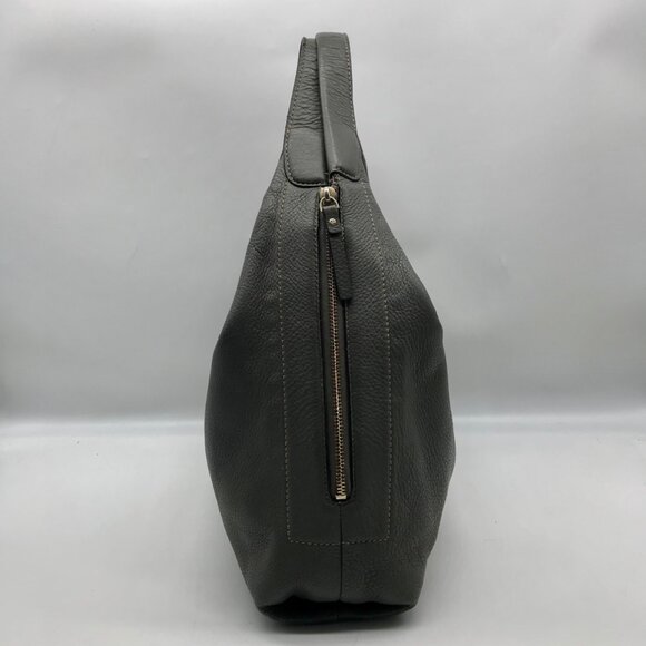 Kate Spade Gray Pebbled Leather Mansfield Juniper Hobo Bag - Picture 3 of 11